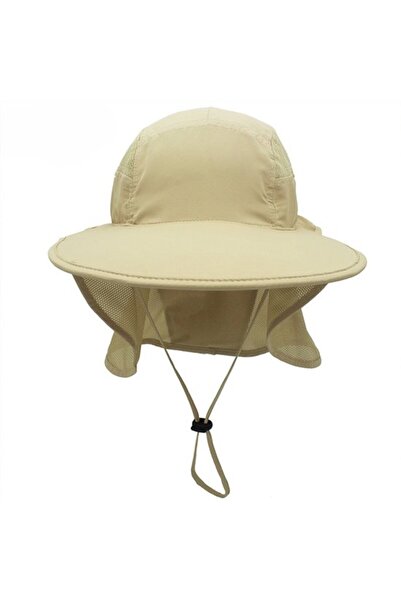 STARSTAR Outdoor sun hat dark military green UV neck shield.