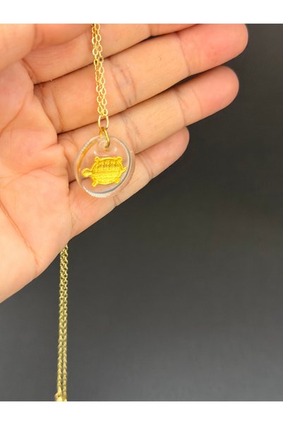 gemsartdeco Material Wealth Turtle Necklace