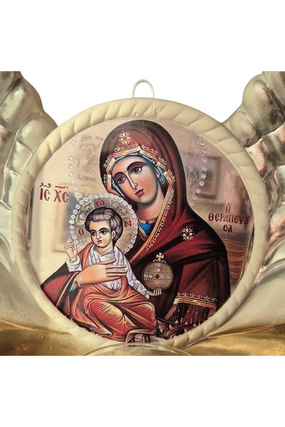 OEM Candelă ceramică Maica Domnului CDL0204-MDA albă