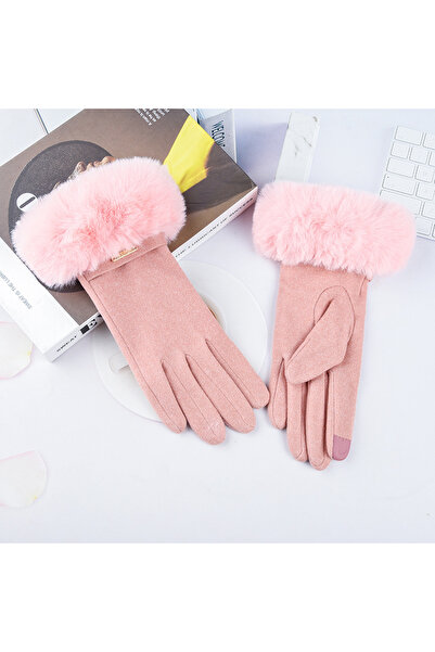 PriStyle Elegant, Warm and Comfortable Women's Winter Gloves, with Fluffy Cuf...