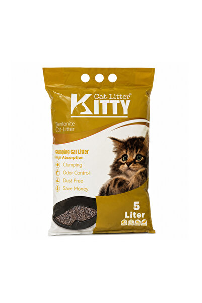 Kitty Super Premium Clumping Bentonite Cat Litter - 5L (Lemon Scent)