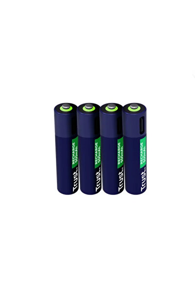 Trust Baterii reincarcabile AAA Trust, incarcate prin USB-C, putere intrare 1...