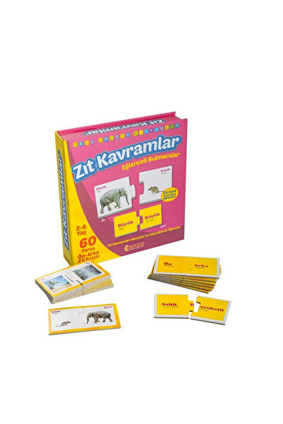 SORA GROUP 1390 Dıytoy, Fun Puzzles - Opposite Concepts / 2-6 Years Old