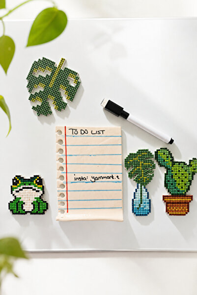 yammart Seramik To Do List Magnet | Buzdolabı Notluk ve Eksik Listesi | Defte...