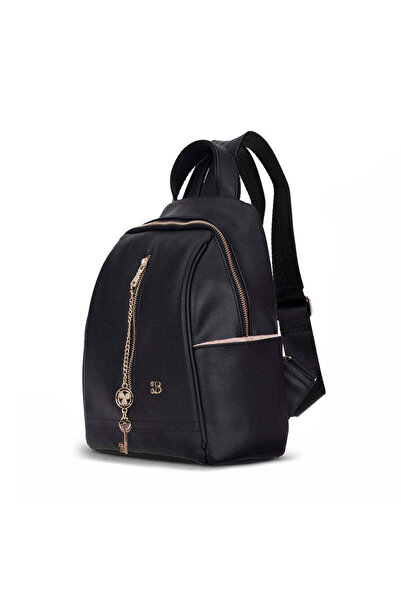 BloominBag Burkley Aveline Onyx Black Pu Leather Women's Backpack