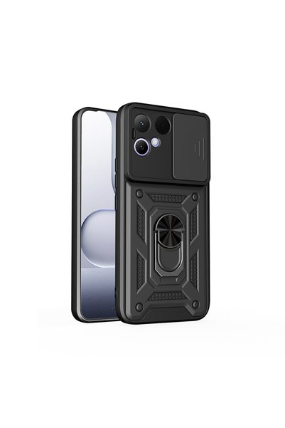 Pilanix حافظة تكنو بوفا كيرف 2 فائقة الحماية مع غطاء فيجا منزلق مغناطيسي