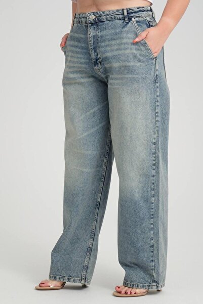 Moda Days Women's Blue Tint High Waist Skater Jean Pants Light Blue Washed Wi...