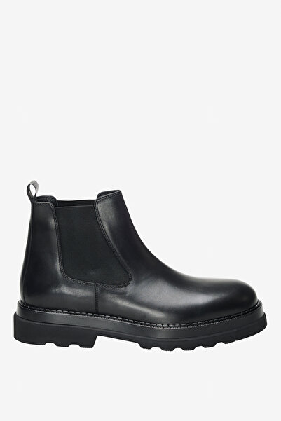 BROOKS BROTHERS Erkek Siyah 100% Deri Bot