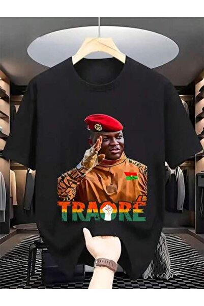 NOURAM Men's Retro Traore Red Beret Graphic Tee, Soft Breathable Short Sleeve...