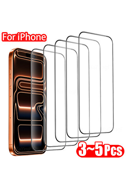 Choice13 iPhone 14 3 Pieces 3-5Pcs HD Glass Screen Protector For 17 16 15 14 ...