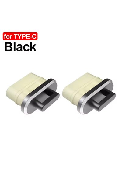 Choice6 2Pcs Black Anti-Dust Plug Charge Port DIY Dust Plug for iPhone 17 16 ...