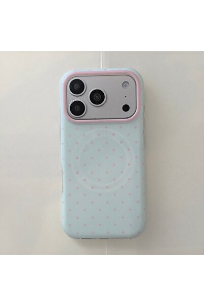 Choice7 iPhone17 Pro Max SKY BLUE Korean Style Aesthetic Color Collision Polk...