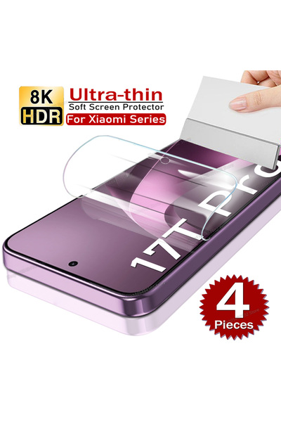 Choice8 Xiaomi 17T 4pcs Hydrogel Film 4Pcs Screen Protector For 17T 15T Pro 1...