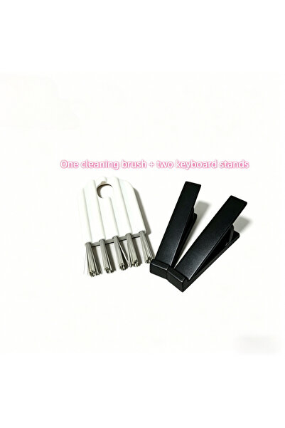 Choice1 black 2Pcs Keyboard Riser Stand + Keyboard Cleaning Brush Set, Adjust...
