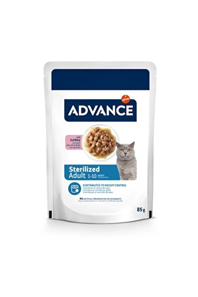 Advance Hrană umedă pentru pisici adulte sterilizate cu curcan - plic de 85g