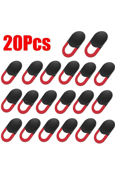 Choice3 Black Red 20PCS Laptop Camera Privacy Cover Webcam Cover Shutter Adhe...