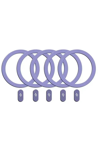 choice2 5 Purple 1/5PCS Magnetic Sticker Metal Ring for Magsafe Wireless Char...