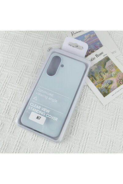 Choice1 SAMSUNG Galaxy A57 light blue Original Liquid Silicone Solid Color Ph...