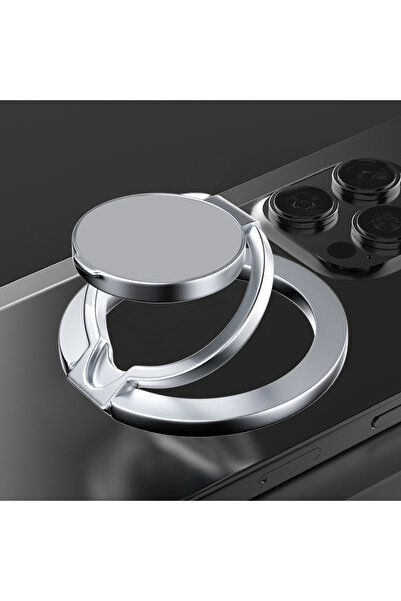 Choice6 C-Silvery For Magsafe Cellphone Grip Double Sided Magnetic Ring Phone...