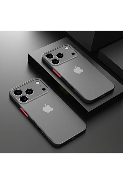 Choice51 iPhone17 Pro Max Black Luxury Translucent Armor Phone Case For iPhon...