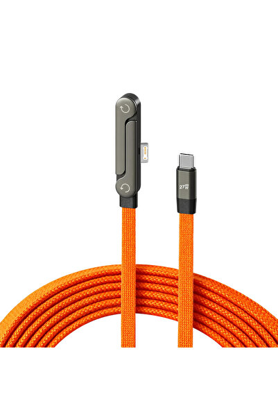 Choice1 1.5m Orange 2 In 1 Charging Cable USB Type C To IOS Fast Charging Dat...