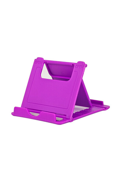 Choice6 Purple Foldable Phone Stand, Adjustable Portable Desktop Holder for S...