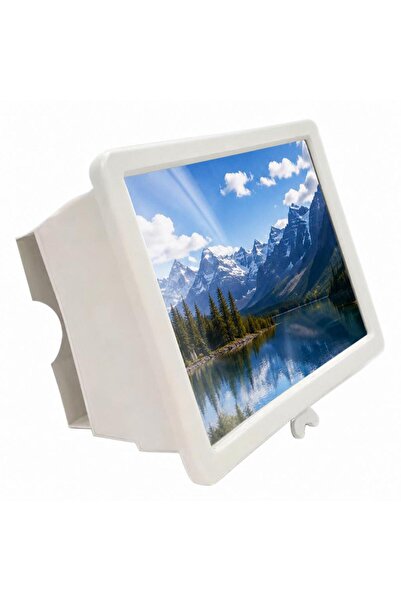 Choice White Telescopic Phone Screen Magnifier 3-4X Enlarged HD Mobile Screen...