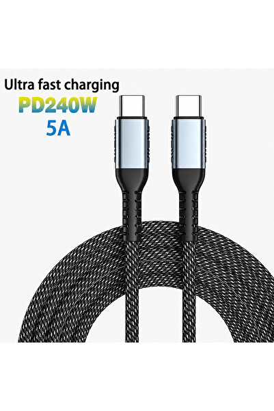 choice2 2m 240W 240W USB-C to USB-C Fast Charging Cable PD 3.1 5A E-Marker Ch...