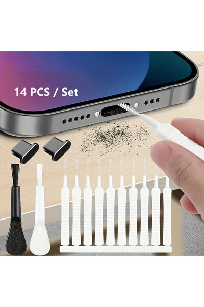 Choice5 For Type C-14PCS Mobile Phone Speaker Charging Port Cleaning Set Dust...