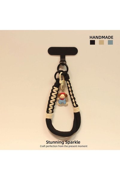 Choice6 Black Phone Strap Short Lanyard Anti Loss Wrist Strap Compatible with...