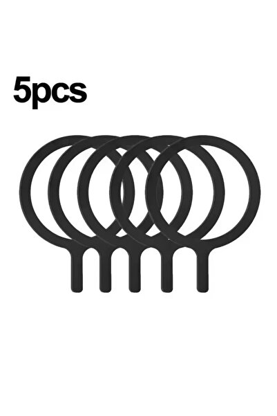 Choice1 Black-B 5Pcs 10-1pcs Q Type Self Adhesive Metal Ring Iron Sheet Stick...
