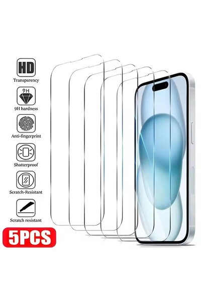Choice10 5Pcs Tempered Glass iPhone 7Plus 8Plus 5Pcs Tempered Protective Glas...