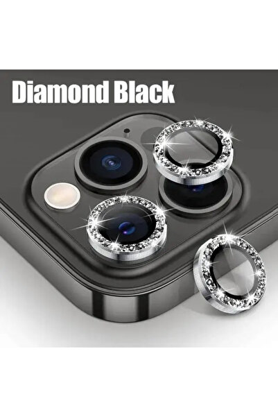 choice2 16 Pro or 16 Promax Diamond Black Camera Lens Protector For IPhone 16...