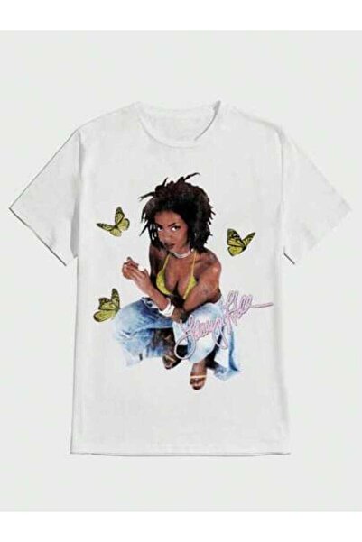9JY Lauryn Hill Butterfly Character Graphic Fashion Casual Digital Print Pure...