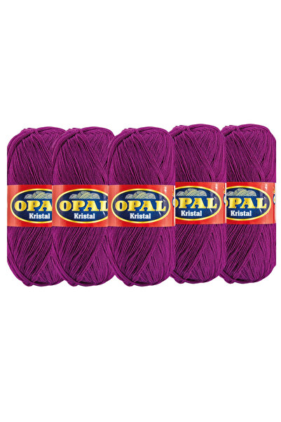 OPAL Kristal Fiber Yarn 5-Pack 100 Gr 450 Mt – Bath Fiber, Scrubbing Cloth an...