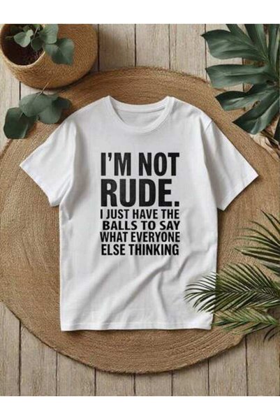 29CUN تي شيرت مطبوع عليه I Am Not Rude، موضة، أسلوب، قميص برقبة دائرية، ملابس...