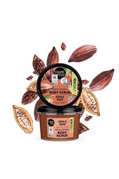 organic shop Restoring Body Scrub Cocoa & Sugar 250ml – Moisturizing & Exfoli...