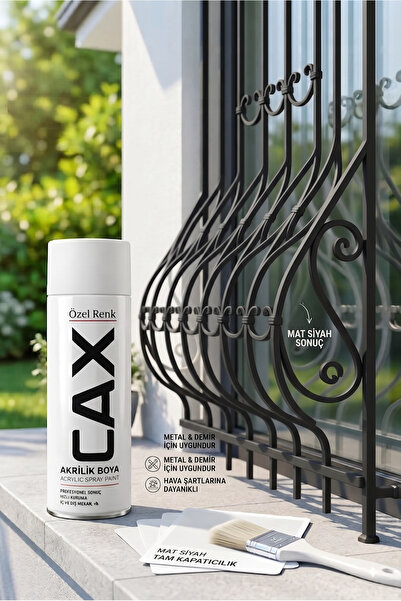 caxcolors CAX Akrilik Sprey Boya 400 ml - Pencere Korkuluğu Akrilik Sprey Boya