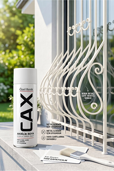 caxcolors CAX Akrilik Sprey Boya 400 ml - Pencere Korkuluğu Akrilik Sprey Boya