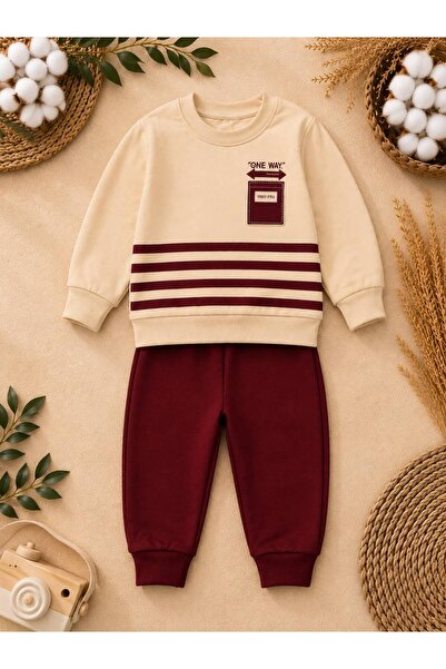 Organic Product DimpleBaby 3’lü Bebek Kombini – Baskılı Eşofman Takımları 0-24 Ay