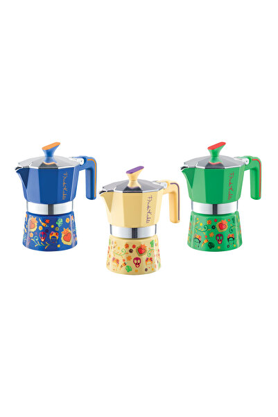 Pedrini Frida Kahlo – 3 Cup Moka Pot Green
