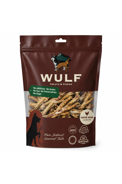 Tavuk Ayak %100 Doğal Kemirmelik Köpek Ödül Maması 100gr