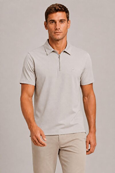 ALEXANDERGARDI Technical Fabric Zippered Polo T-Shirt