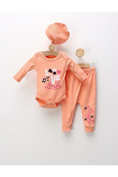 MiniKids Costumas 3 piese Love and Laugh, corai-aprins