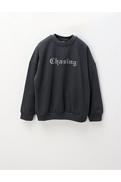 MiniKids Bluza Chasing, gri inchis