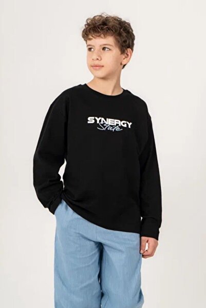 GİYİCEM TEKSTİL Boy's Synergy Printed Sweat City Style 7705
