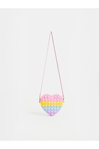 LC Waikiki Girl's Shoulder Bag with Mixed Heart Figures