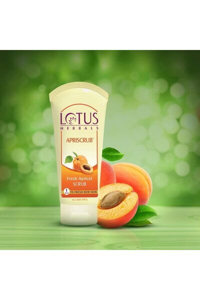 Lotus Herbals Apriscrub Fresh Apricot Scrub | Natural Exfoliating Face Scrub ...