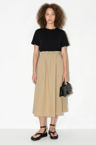 Efnaz style Women's Large Pocket Detailed Waist Adjustable Parachute Skirt Dr...