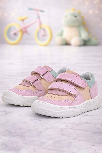 Rakerplus Schaggy Genuine Leather Powder Blue Baby Sports Shoes